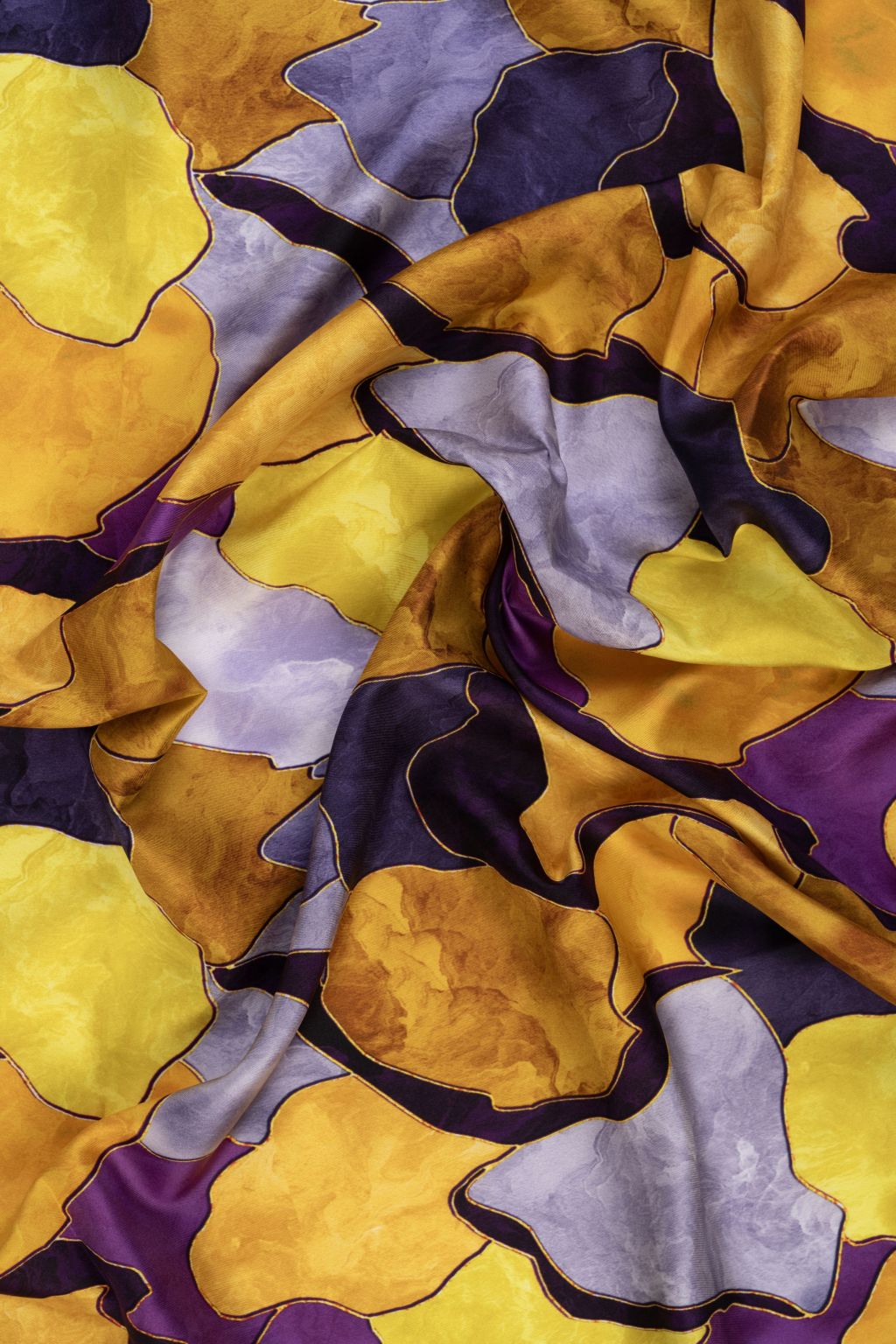 Renkli Bulmaca İpek Eşarp | Toprak