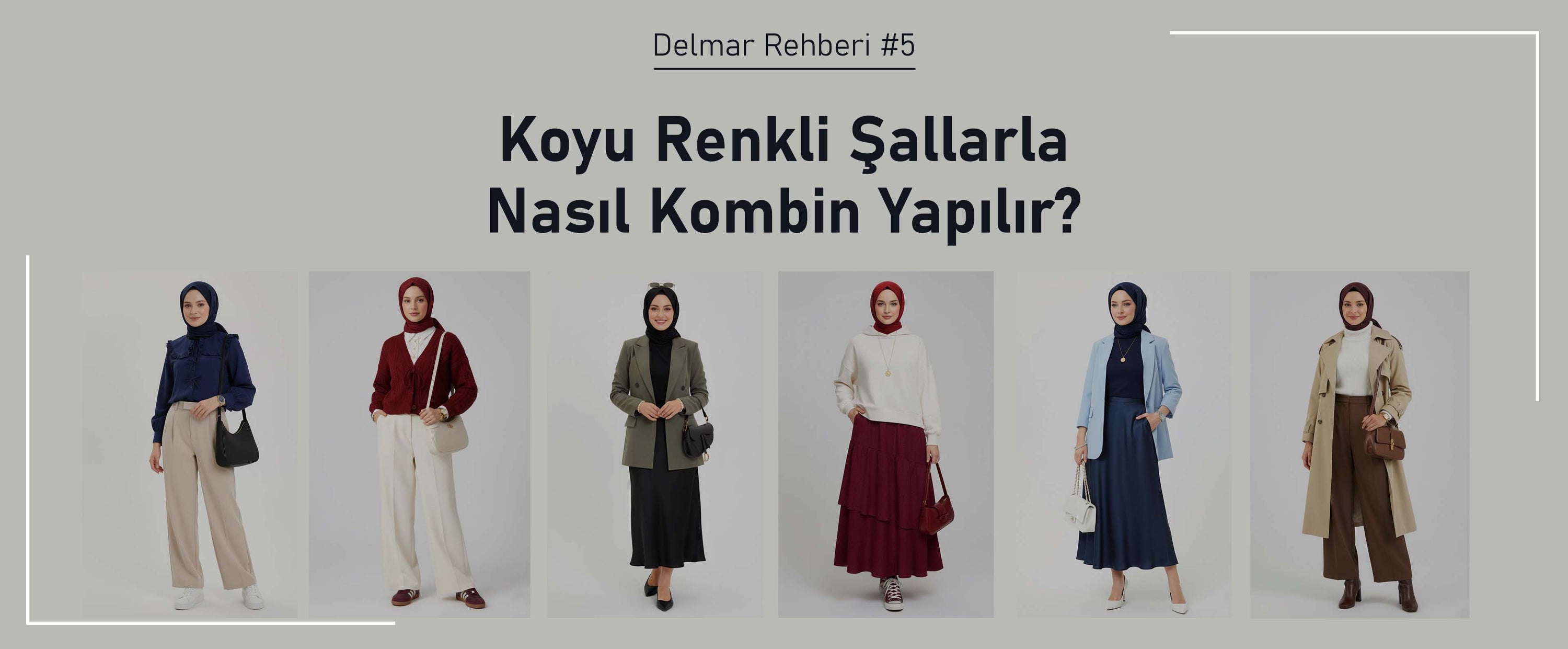 Koyu Renkli Şallarla Nasıl Kombin Yapılır?